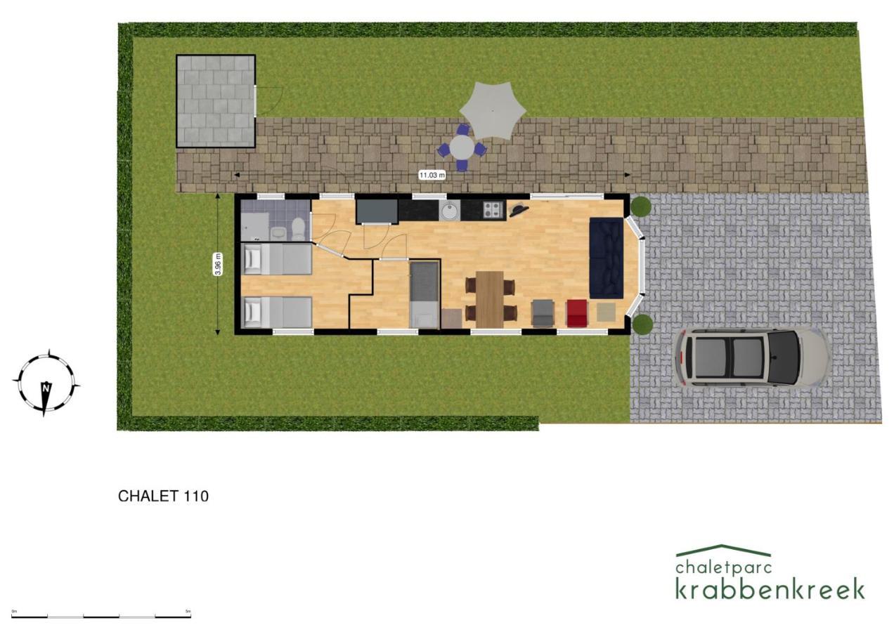 Chaletparc Krabbenkreek Zeeland - Chalet 110 Sint-Annaland Exterior foto